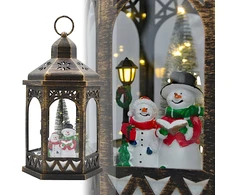 Ambiance Light Dekoracja świąteczna Affek Design Latarnia dekoracyjna LED 32CM - Bałwan