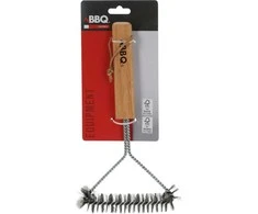 Bbq Line šepečių šepečiai grotelių 30x14 cm su medine rankena