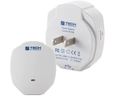 Blue TRAVEL Mėlynas TINKLO ĮKROVIKLIS 2 USB - JAV
