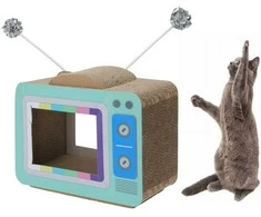 Cats Collection Katės draskyklė televizoriaus forma