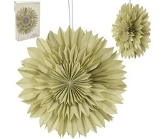 Christmas Decoration Žalia dekoratyvinė popierinė 3D žvaigždė 50 cm