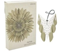 Christmas Decoration Žalia dekoratyvinė popierinė 3D žvaigždė 50 cm