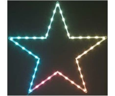Christmas Decoration Kabanti kaboji žvaigždės lemputė su 45 LED RGB