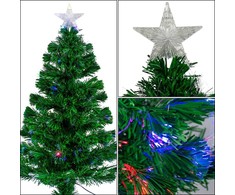 Christmas Decoration Dekoratyvinė šviesolaidinė kalėdinė eglutė, daugiaspalvė, 90 cm