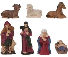 Christmas Decoration Kalėdinės prakartėlės figūrėlės 7 vnt 6,5 cm