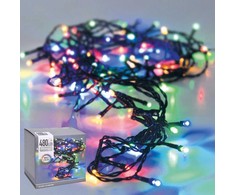 Christmas Decoration Kalėdinės eglutės lemputės, 480 LED lempučių grandinėlė, daugiaspalvė