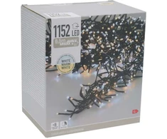 Christmas Decoration KALĖDINĖS LEMBUTĖS GRANDINĖS ŠVIESOS 1152 LED LAIKMATIS ŠALTAS IR ŠILTAS Baltas