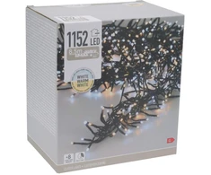 Christmas Decoration KALĖDINĖS LEMBUTĖS GRANDINĖS ŠVIESOS 1152 LED LAIKMATIS ŠALTAS IR ŠILTAS Baltas