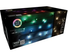 Christmas Decoration KALĖDŲ EGLĖLĖS LIETUVIAI 198 RGBW LED GRANDINĖS LEDĖS SU NUOTOLINIO VALDYMU