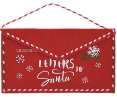 KOOPMAN Christmas Decoration KALĖDINIS VOKAS LAIŠKAS KALĖDŲ SENELIUI VELTINIS 26X16CM RAIDĖS KALĖDŲ SENELIUI