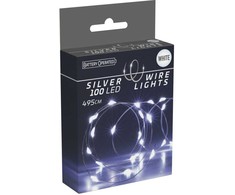 Christmas Decoration BATERIJA VEIKIAMOS LAIDINĖS LEMPOS GIRLANDA 100 LED COLD Baltas