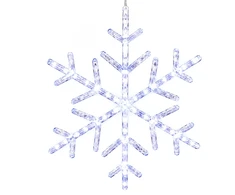 Christmas Decoration SNIEGO LUITAS DEKORACIJA ŠVIEČIANTI KABINAMA 40LED BALTA 1080623