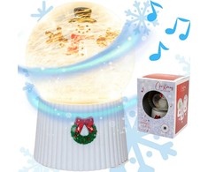 Christmas Decoration Skambinantis sniego rutulys 147 mm LED sniego senis