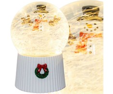 Christmas Decoration Skambinantis sniego rutulys 147 mm LED sniego senis