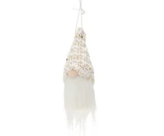 Home Styling Collection Kalėdinis baltas pakabukas su blizgučiais