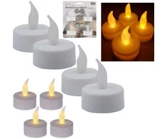 Dekoracja Domu Ambiance Light 4 LED ARBATINIŲ ŽVAKIŲ RINKINYS 756504