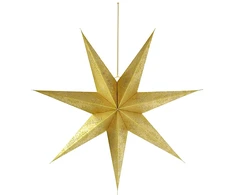 Christmas Gifts DEKORATYVINIS POPIERIUS STAR 75CM AUKSAS