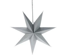 Christmas Gifts Dekoratyvinė Žvaigždė Popierinė 60 cm - Sidabrinė Ornamentas