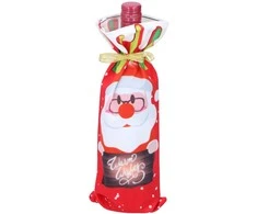 Christmas Gifts Kalėdinis dovanų maišelis buteliui Kalėdų senelis