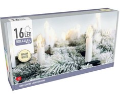 Christmas Gifts KALĖDINĖS LEMPUTĖS ŠVIESOS GIRLIANDA ŽVAKUTĖS 16 LED ŠILTA BALTA 518393