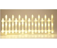 Savio led dekoratyvinė tvorelė 8 vnt šilta balta