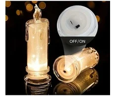Christmas Gifts Dekoratyvinė 5x8 cm žvakė su LED