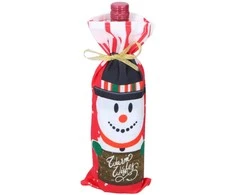 Christmas Gifts Kalėdinis maišelis buteliui su seneliu