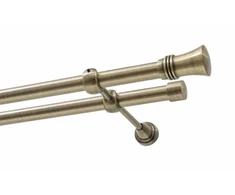 Decastyl Dvigubas karnizas FI 19 mm, senovinio žalvario spalvos, 160 cm CAPRI KOWALSKI