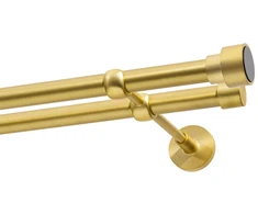 Decastyl DVIGUBAS KARNIZAS FI 19 MM ŽALVARIS ŠATENAS 480 CM SLICK KOWALSKI
