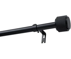 Decastyl Vienkartinė stumdoma užuolaidų kartis FI 19 MM OMEGA JUODA 200-300 CM KOWALSKI