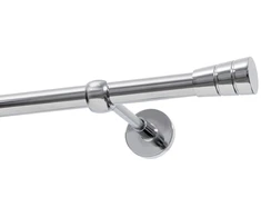 Decastyl Vienkartinis karnizas FI 19 mm chromas 200 cm kūgis Kowalski