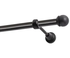 Decastyl Vienos eilės karnizas FI 19 MM Juodas 320 CM su Max Kowalski rutuliu