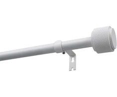Decastyl Viršutinė atidaroma vienos eilės karnizas FI 19 mm OMEGA BALTA 140-220 CM KOWALSKI
