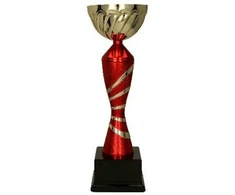 Detal Auksinis ir bordo spalvos metalinis puodelis ORAR RD