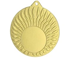Detal Bendras aukso medalis su vieta emblemai 25 mm - plienas