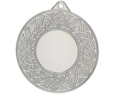Detal Bendras sidabro medalis su vieta emblemai 25 mm - plieno