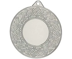 Detal Bendras sidabro medalis su vieta emblemai 25 mm - plieno