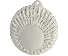 Detal Bendras sidabro medalis su vieta emblemai 25 mm - plieno