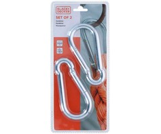 Rock Empire Juodas &amp; DECKER PLIENINIS KARABINAS 2VNT Juodas + DECKER 239972