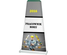Detal LuxorJet spalvoto spausdinimo stiklo trofėjus