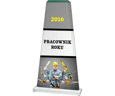 Detal LuxorJet spalvoto spausdinimo stiklo trofėjus