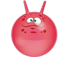 Eddy Toys Rožinė šokinėjimo kamuolys su rageliais