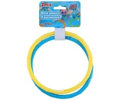 Eddy Toys NARDYMO ŽIEDAI 2VNT MĖLYNI IR GELTONI 1064420