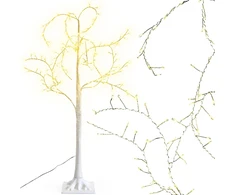 Dekoracja świąteczna Edelman Drzewko dekoracyjne 150LED 120CM baltas