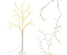 Dekoracja świąteczna Edelman Drzewko dekoracyjne 240LED 180CM Baltas