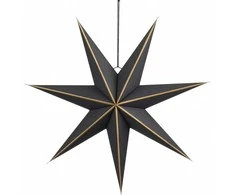 EDELMAN Pakabinė popierinė žvaigždė 75 cm juoda