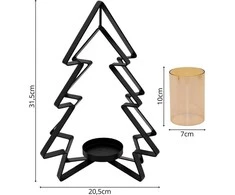 Lumarko Metalinis žvakidė eglutė 31,5 cm