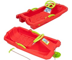 Enero PLASTIKINĖS ROGĖS SU STABDŽIU IR RANKA ADAŚ 84x43x25cm RAUDONA