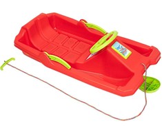 Enero PLASTIKINĖS ROGĖS SU STABDŽIU IR RANKA ADAŚ 84x43x25cm RAUDONA