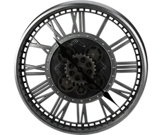 Redcliffs Excellent Houseware Sieninis laikrodis SUKAMASIS MECHANIZM 50CM Sidabrinis